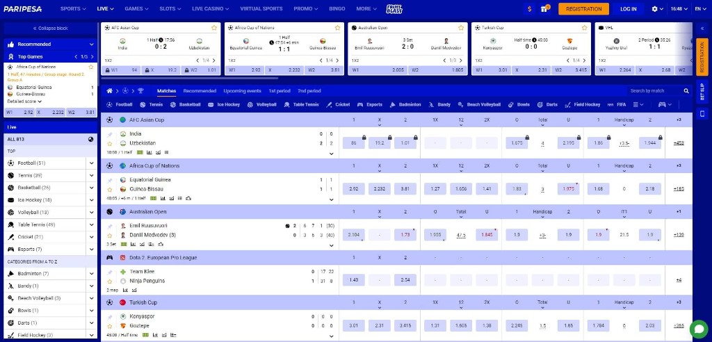 Paripesa apuestas en vivo